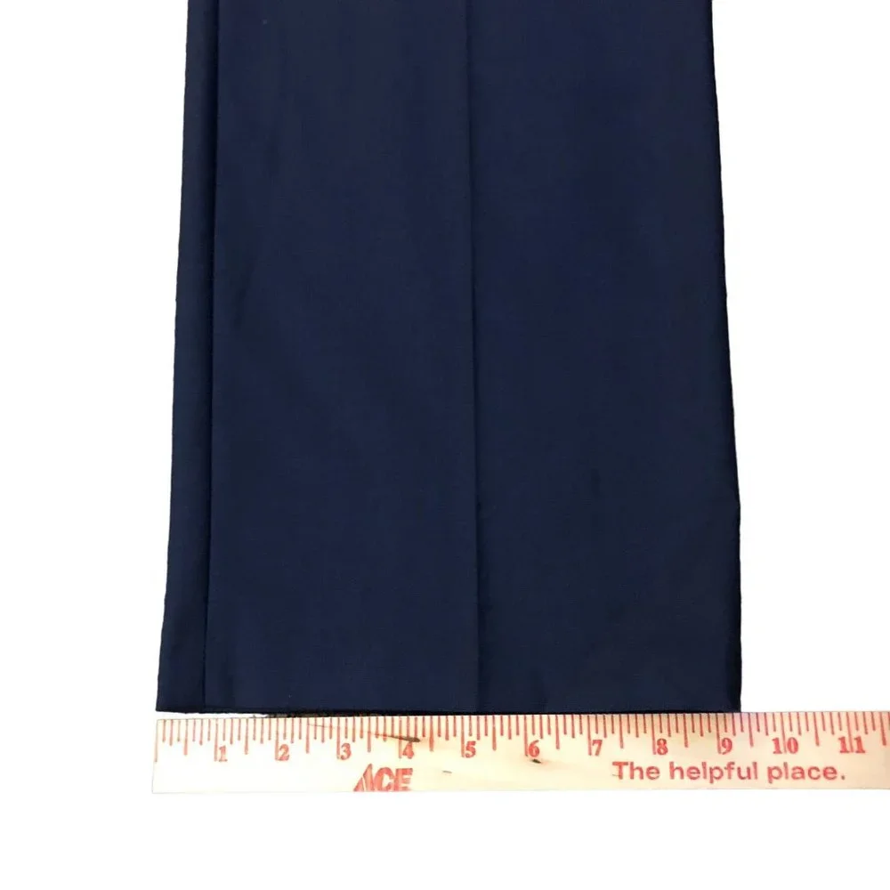 J M Haggar Dress Pants 40x32 NEW Blue Flat Front
